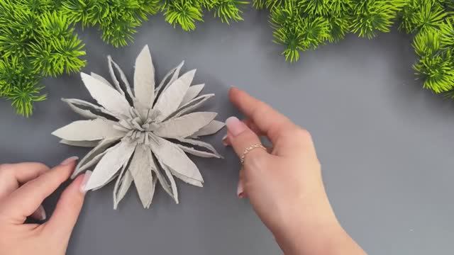 Цветы из картонной коробки для яиц. Подставка для яиц. поделки своими руками смотреть онлайн