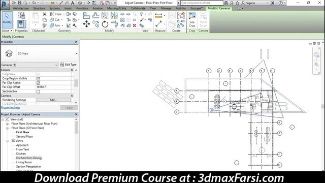 How to Creating camera views in Revit Architecture смотреть онлайн