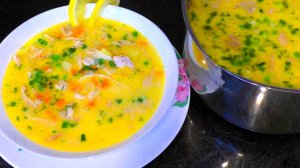 Ох и Вкусно же, куриныйй суп с секретной заправкой.