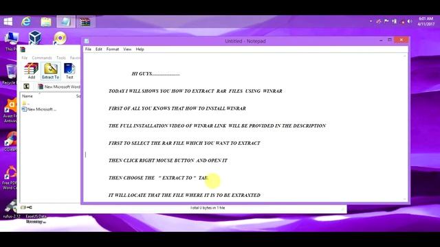 How to extract the rar formats files Using WinRAR software смотреть онлайн