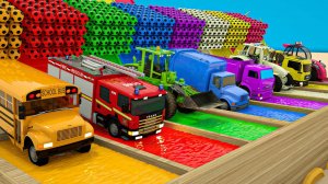 Автомобили прыгают в бассейн - Детские песенки