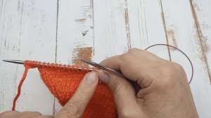 Кардиган. Набор петель для проймы.