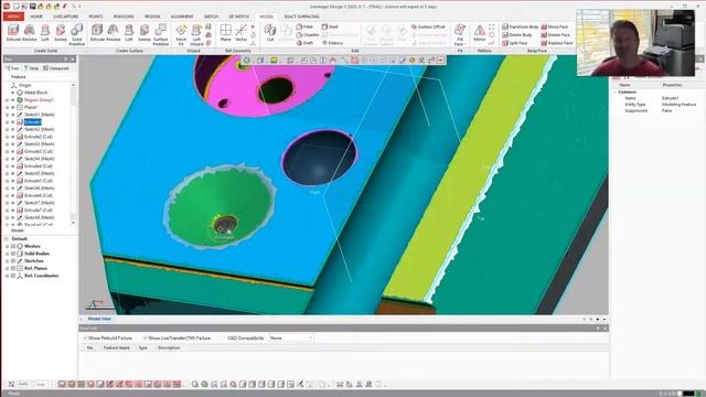 SolidWorks: Using Geomagic Design X and a Scanned Mesh to Create a Part (Section 6) смотреть онлайн