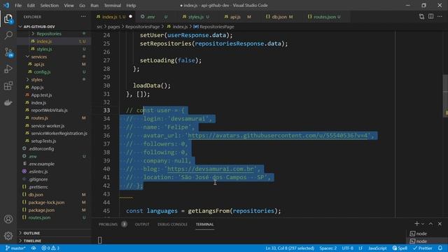 React Native - API Github - 0505 - Carregando as informações de repositórios смотреть онлайн