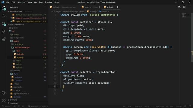 React Native - API Github - 0305 - Exibindo os filtros - Parte 1 смотреть онлайн