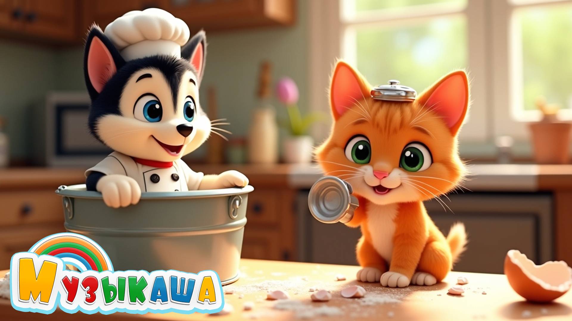 Весёлый переполох на кухне! | Забавная песенка для детей смотреть онлайн