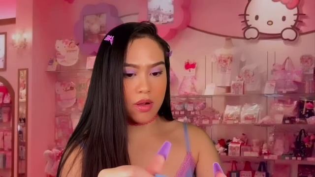 ASMR Y2K Store Roleplay 🍒| Y2K Roll On Lip Gloss Application + Mouth Sounds + Gum Chewing (Cashier)