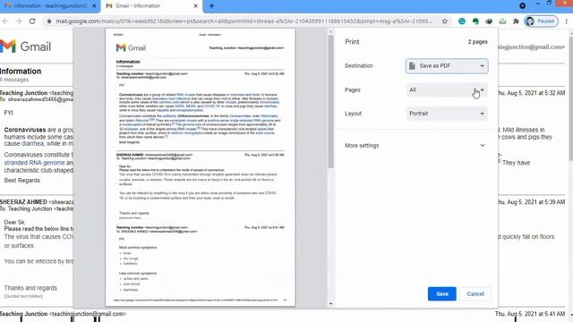 How to Convert Email to PDF with Google Chrome | How to Save Gmail Messages as a PDF! смотреть онлайн