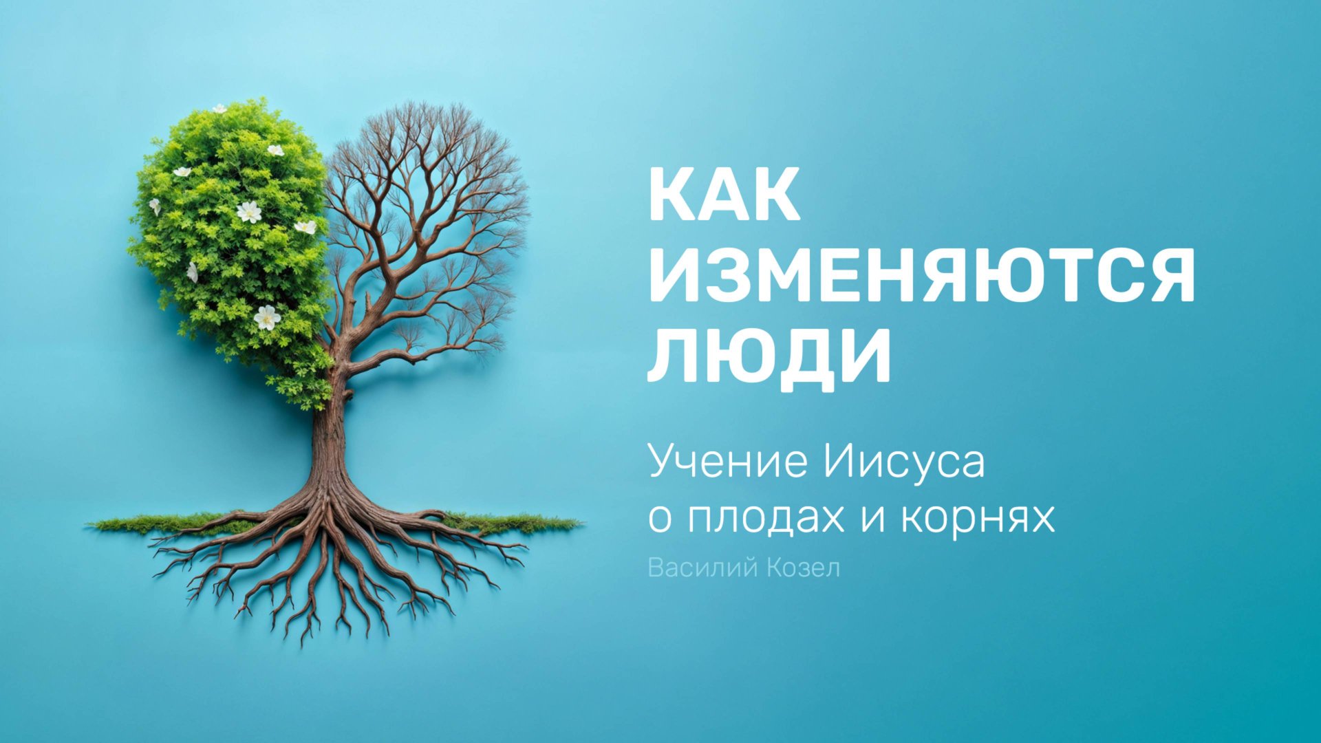 Учение Иисуса о плодах и корнях | Василий Козел | Как изменяются люди (Лекция 1)