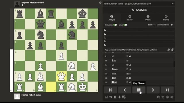 Bobby Fischer 20 immortal chess games with different player analyse by chess com max✅♾️ смотреть онлайн