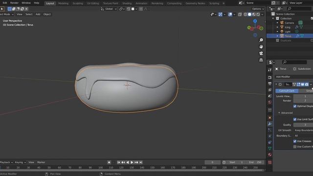 Apply Modifier ( Subdivision..) in Blender 2.9+ смотреть онлайн