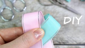 Цветы канзаши из ленты шириной 2,5 см. Аксессуары для быстрых продаж