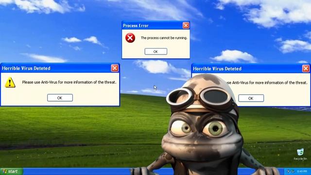 Crazy Frog Axel F Song Windows XP Ending Effects смотреть онлайн