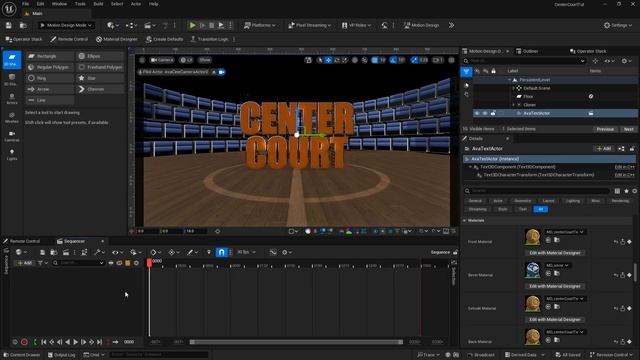 19 Unreal Engine 5.5 Motion Design Tools_ Center Court Basketball Motion Graphic