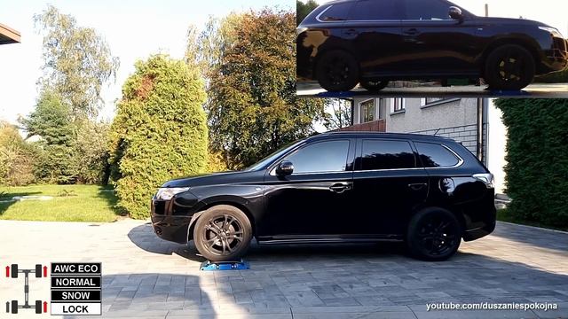 Тест 4х4 на 3 роликах - Mitsubishi Outlander GT 3.0 V6 S-AWC против Mitsubishi Outlander 2.0 CVT AWC смотреть онлайн