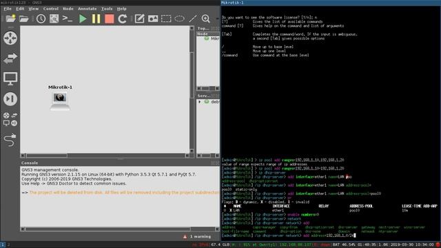 Mikrotik on GNS3 + virtual PC смотреть онлайн
