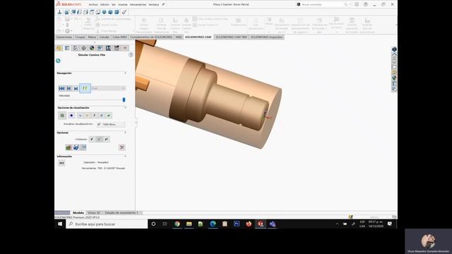 SolidWorks CAM - Mecanizando Pieza 2 смотреть онлайн