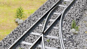 Как поезда переходят на другой путь