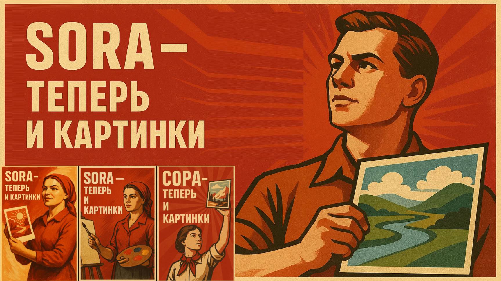 Нейросеть Sora от OpenAI - теперь и картинки (с русскими буквами!) смотреть онлайн