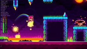GEOMETRY DASH LUNAR (All Coins and Levels) Fangame