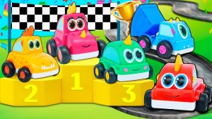 На что способны разноцветные МАШИНКИ МОНСТРИКИ?  Видео для детей про игры гонки
