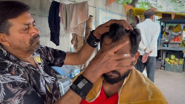 Терапия для снятия боли и снятия стресса Массаж головы от индийского парикмахера Прадипа Такура смотреть онлайн