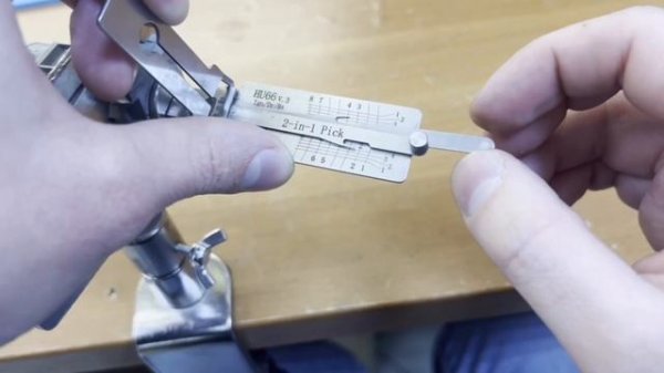 Lishi HU66 Открыть замок.