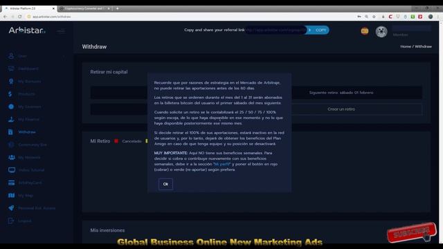 ARBISTAR 2.0 - 810 USD TENEMOS CONTRIBUCIÓN ACTIVA - MÍNIMO INVERSIÓN EN BOT COMUNITY 300 € EN BTC смотреть онлайн