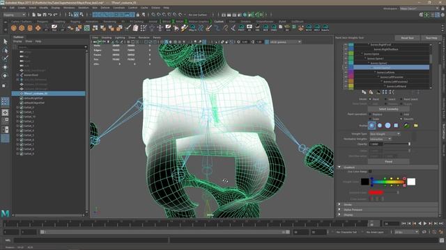 Female Superhero - Part 4: Character pose in Maya and zBrush смотреть онлайн