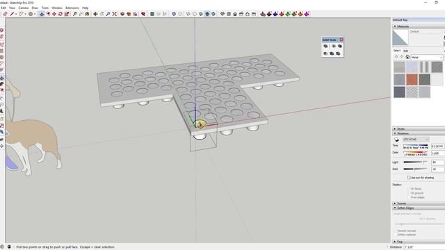 CUTTING MULTIPLE HOLES with Solid Tools in SketchUp смотреть онлайн