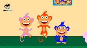 Five Little Monkeys Jumping On The Bed || Children Nursery Rhyme & Songs || Smart Kids