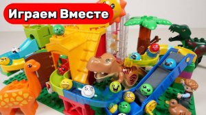 Играем в ЛЕГО ! ЛЕГО ДИНОЗАВРЫ ! Строим вместе развивающий конструктор для детей ! Развивашки АСМР