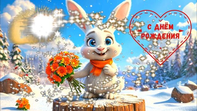 С Днём Рождения! Поздравление Открытка Видео Праздничное смотреть онлайн