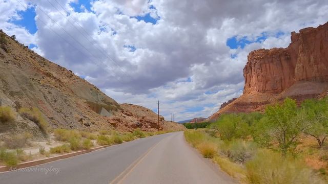 Capitol Reef National Park Relaxing Nature Scenic Drive 4K | Peaceful Beauty | Utah Scenic Byway 24