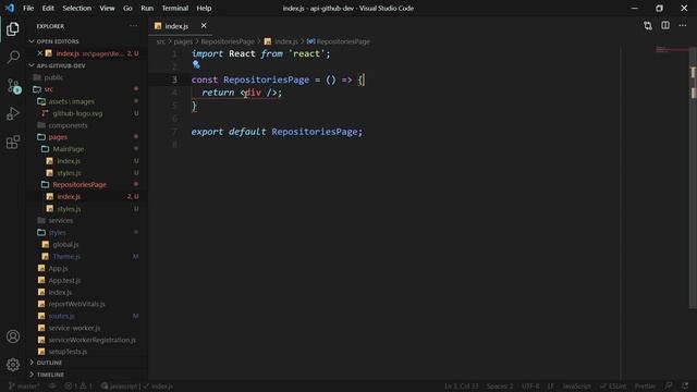 React Native - API Github - 0301 - Criando a tela inicial смотреть онлайн