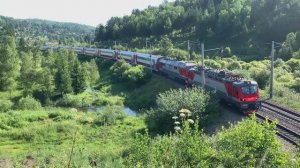 Двухэтажный поезд РЖД «Байкальская сказка» на Транссибе - назад с Байкала в Москву