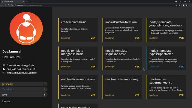 React Native - API Github - 0602 - Ajustando o endereço de API final смотреть онлайн