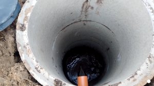 Показываю как работает самотёчный септик Диамант