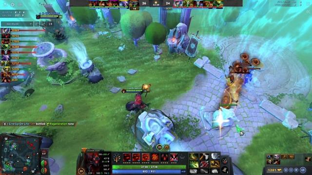 Shadow Fiend Gameplay Miracle with Butterfly and 18 Kills - Dota 2 Ringmaster смотреть онлайн