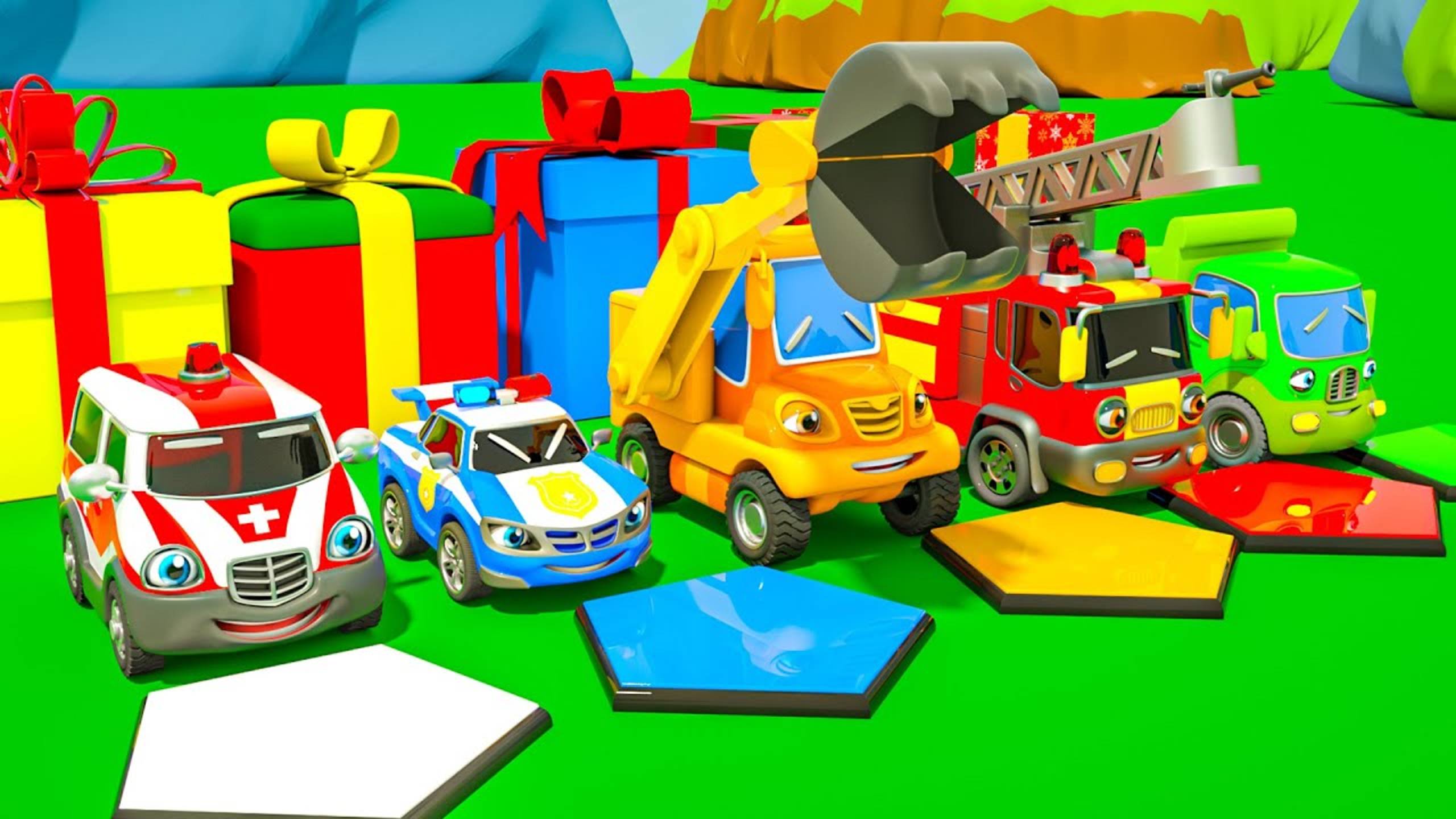 Подарочные коробки с машинками-сюрпризами, Детские песенки смотреть онлайн