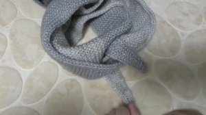 Как связать шарф-бактус