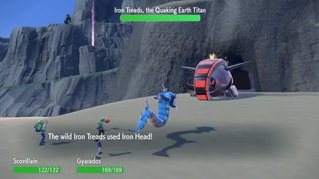 Pokémon Violet How to Defeat the Iron Treads Quaking Earth Titan and get Glide Ability Guide смотреть онлайн