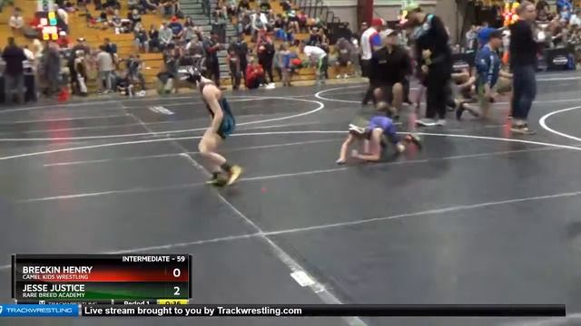 Intermediate 59 Jesse Justice Rare Breed Academy Vs Breckin Henry Camel Kids Wrestling смотреть онлайн