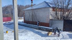 Установка вышки весом 8 тонн