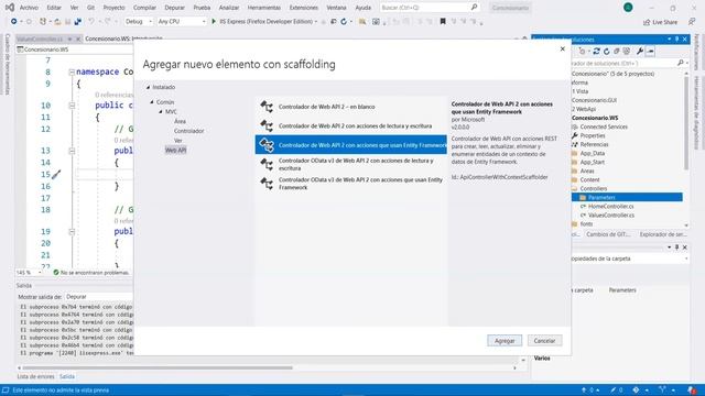 20. Concesionario Asp Net: Creación de webapi en .Net y exposición de datos en un endpoint смотреть онлайн