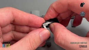 Собираем гориллу из конструктора QBRIX KIDS - детские конструкторы с видеоинструкцией