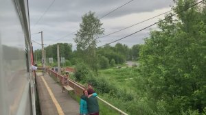 Поездка на поезде РЖД на участке "Выдрино (Бурятия) - Иркутск" - вид из окна вагона | Озеро Байкал