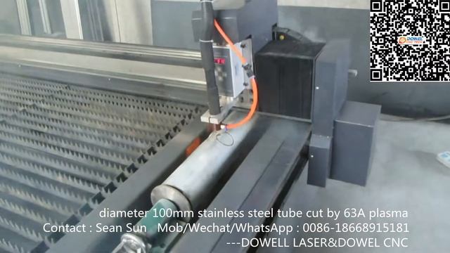 diameter 100mm stainless steel tube cut by 63A plasma смотреть онлайн