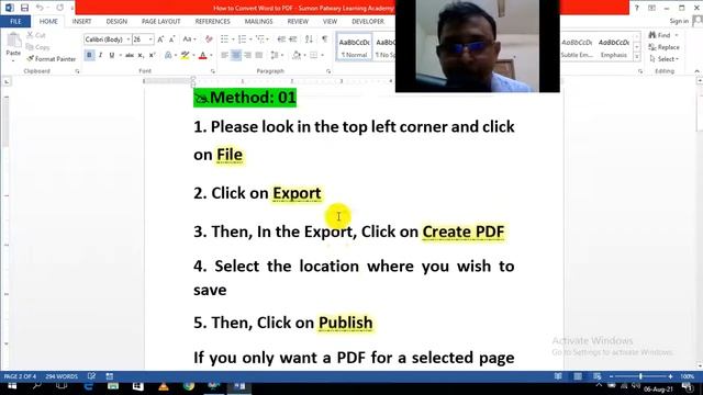 Word to PDF Converter | How to Convert Word to PDF | MS Word to PDF File Convert Bangla Tutorial смотреть онлайн