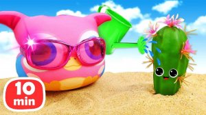 Видео для малышей с игрушкой Хоп Хоп. Кактус и овощи - игры для самых маленьких